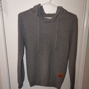 Gray Textured Men's Sweater